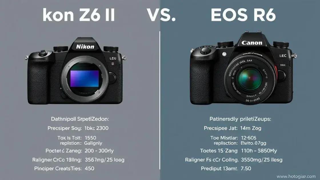 Comparação de especificações técnicas