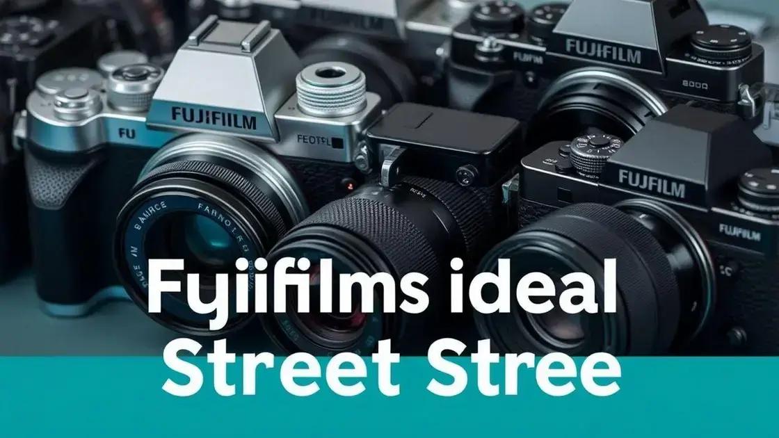 Comparativo de modelos Fujifilm para iniciantes