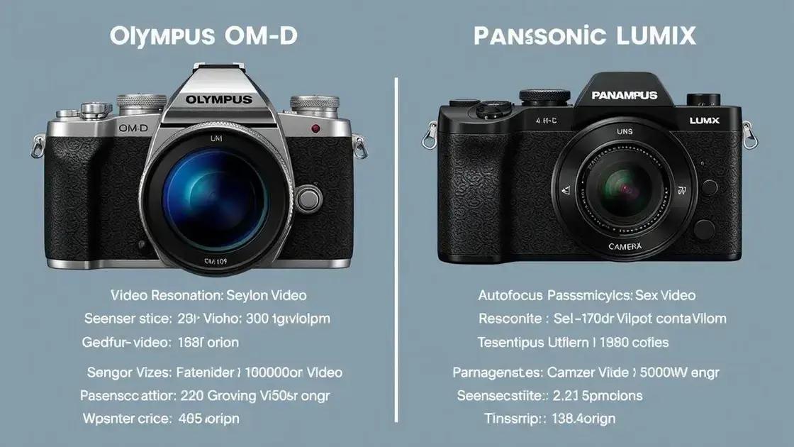 Comparação de especificações técnicas