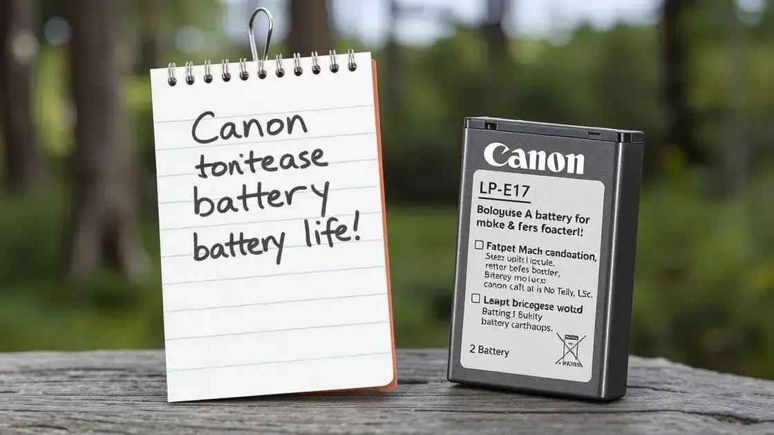 Dicas para prolongar a vida da sua bateria LP-E17