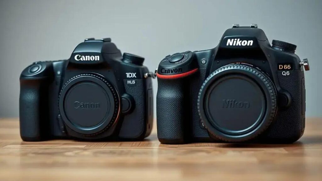 Comparativo câmeras profissionais Canon 1DX Mark III vs Nikon D6: Qual escolher?