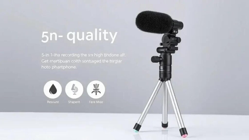 Kit de gravação 5 em 1 para smartphone com tripé e microfone: o guia definitivo