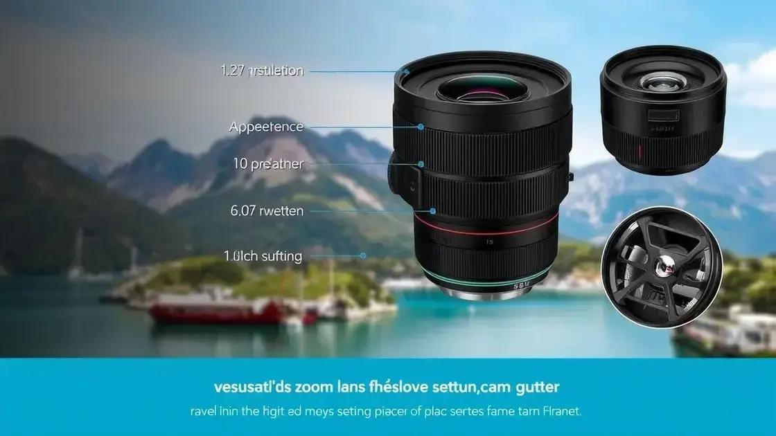 Principais características de uma boa lente zoom