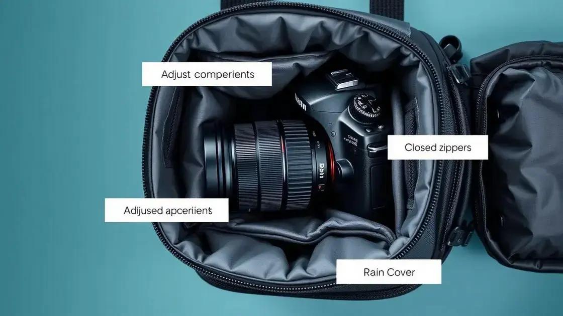 Dicas para manter sua câmera segura na bolsa