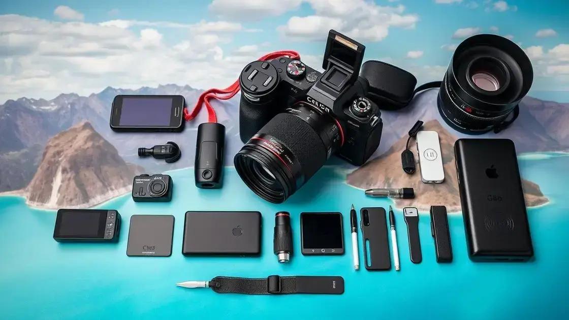 Principais características de câmeras potentes para viagens Principais características de câmeras potentes para viagens