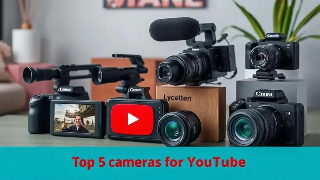 top 5 câmeras para YouTube em 2025 top 5 câmeras para YouTube em 2025