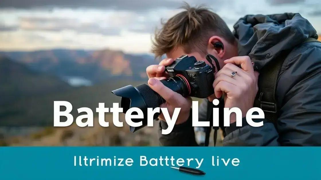 Dicas para otimizar a bateria da sua câmera Dicas para otimizar a bateria da sua câmera