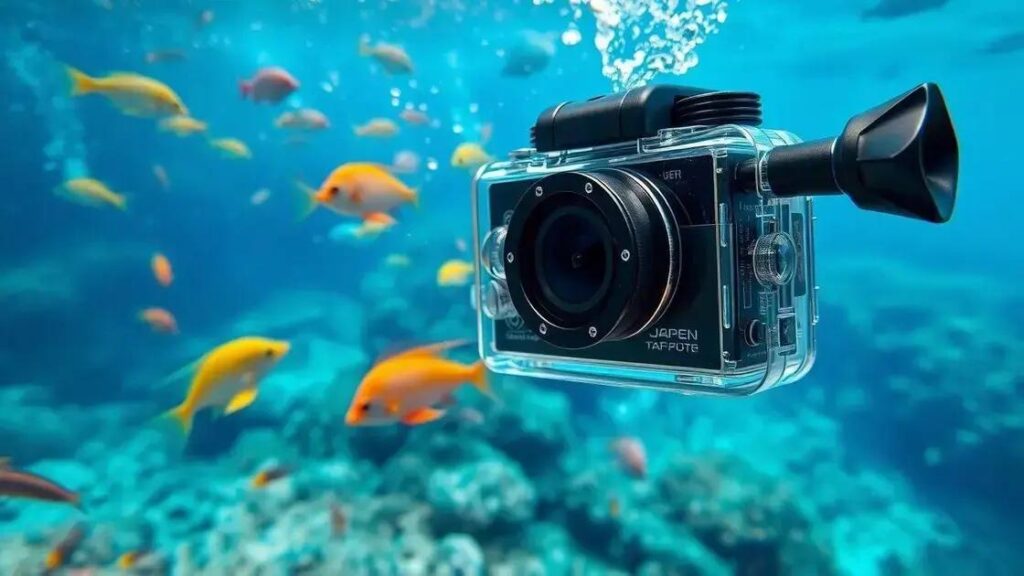 Câmera à prova d'água para aventuras: Capture cada momento sem medo