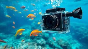 Câmera à prova d'água para aventuras: Capture cada momento sem medo