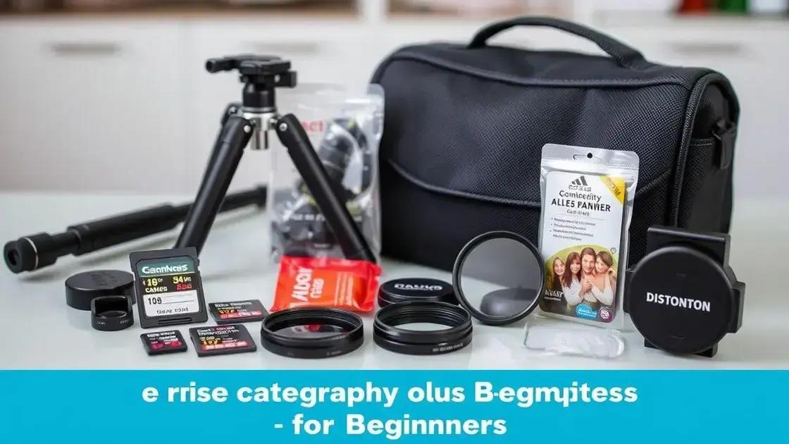 Acessórios essenciais para iniciantes Acessórios essenciais para iniciantes